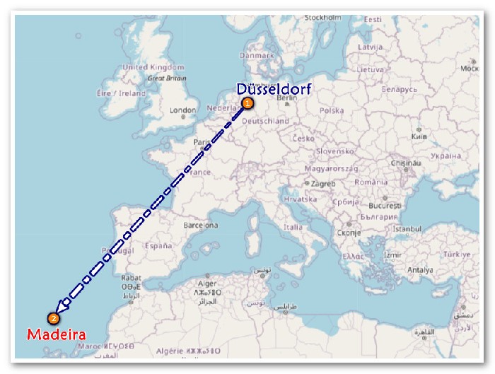 Ankunft Flug Von Teneriffa Nach Düsseldorf www.portugalexpert.de